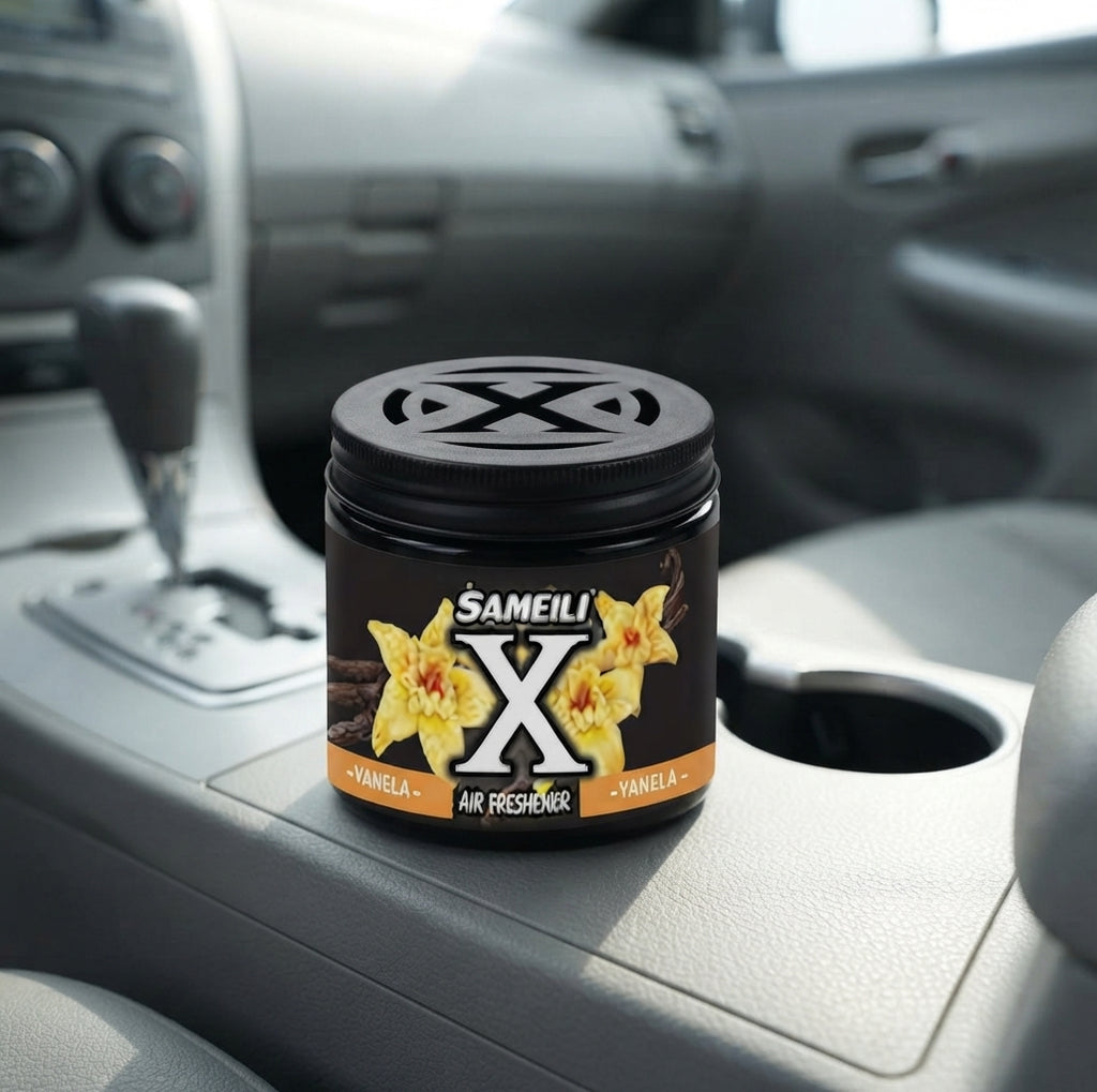 Car Perfume Tin Can Gel Large Sameili Vanilla Large Size Tin Can Pack
