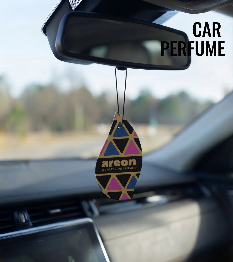 Paper Card Perfume Areon Black Fougere Coloured Card Pack Mosaic Am05 (Bulgaria)