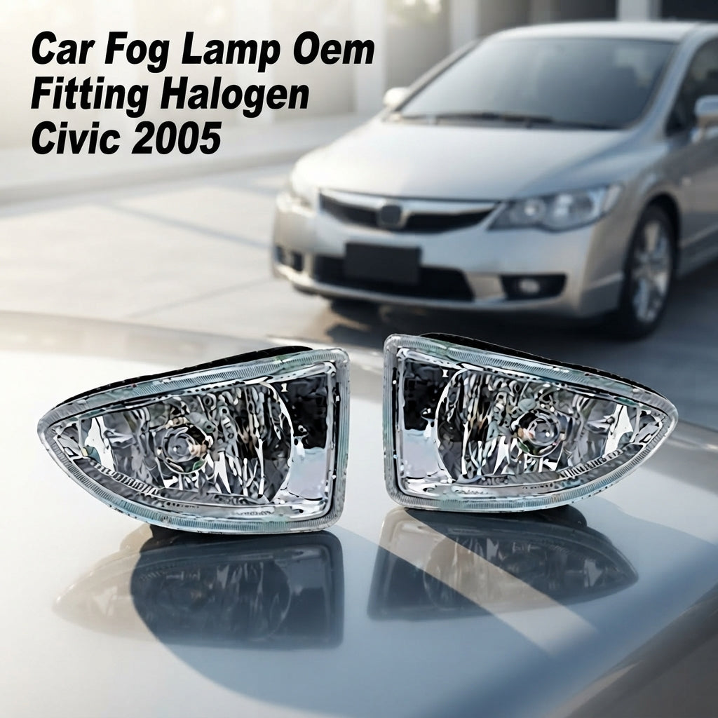 Car Fog Lamp Oem Fitting Halogen Honda Civic 2005 Plastic Housing Plastic Lens Clear Lens Bugatti 0210 (China)