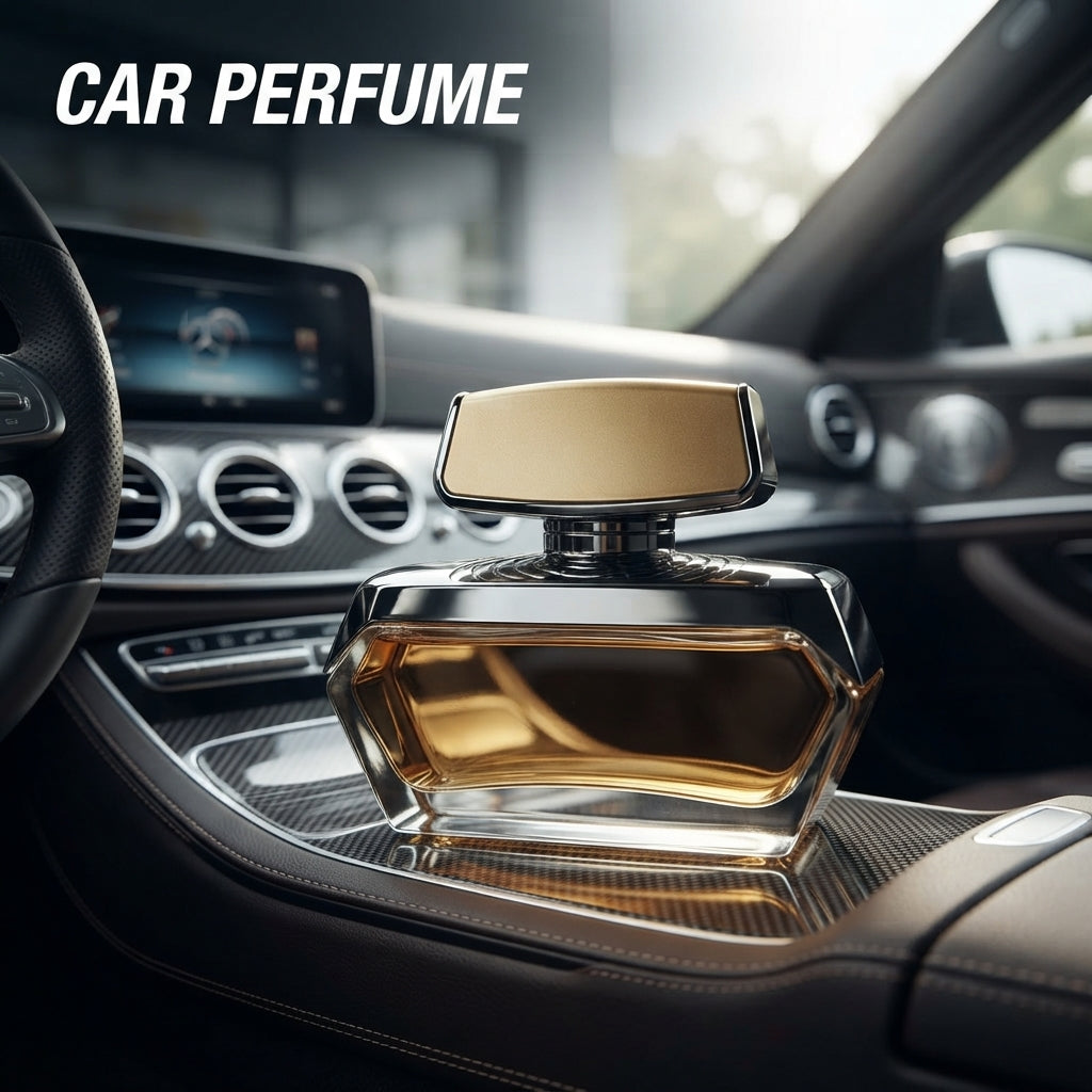 Car Perfume Glass Bottle Weikesi Golden/Chrome Housing Cologne 85Ml Plastic Box Pack Fy-7317 (China)
