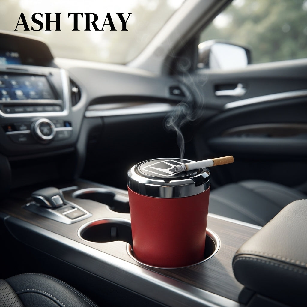 Car Ash Tray With Led Mix Colours Premium Quality Honda Logo 035 (China)