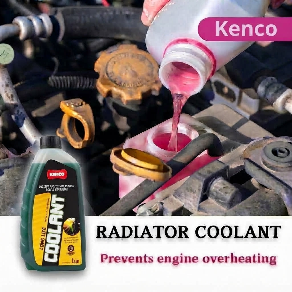 Radiator Coolant Kenco Plastic Can Pack 1000Ml Green (Uae)