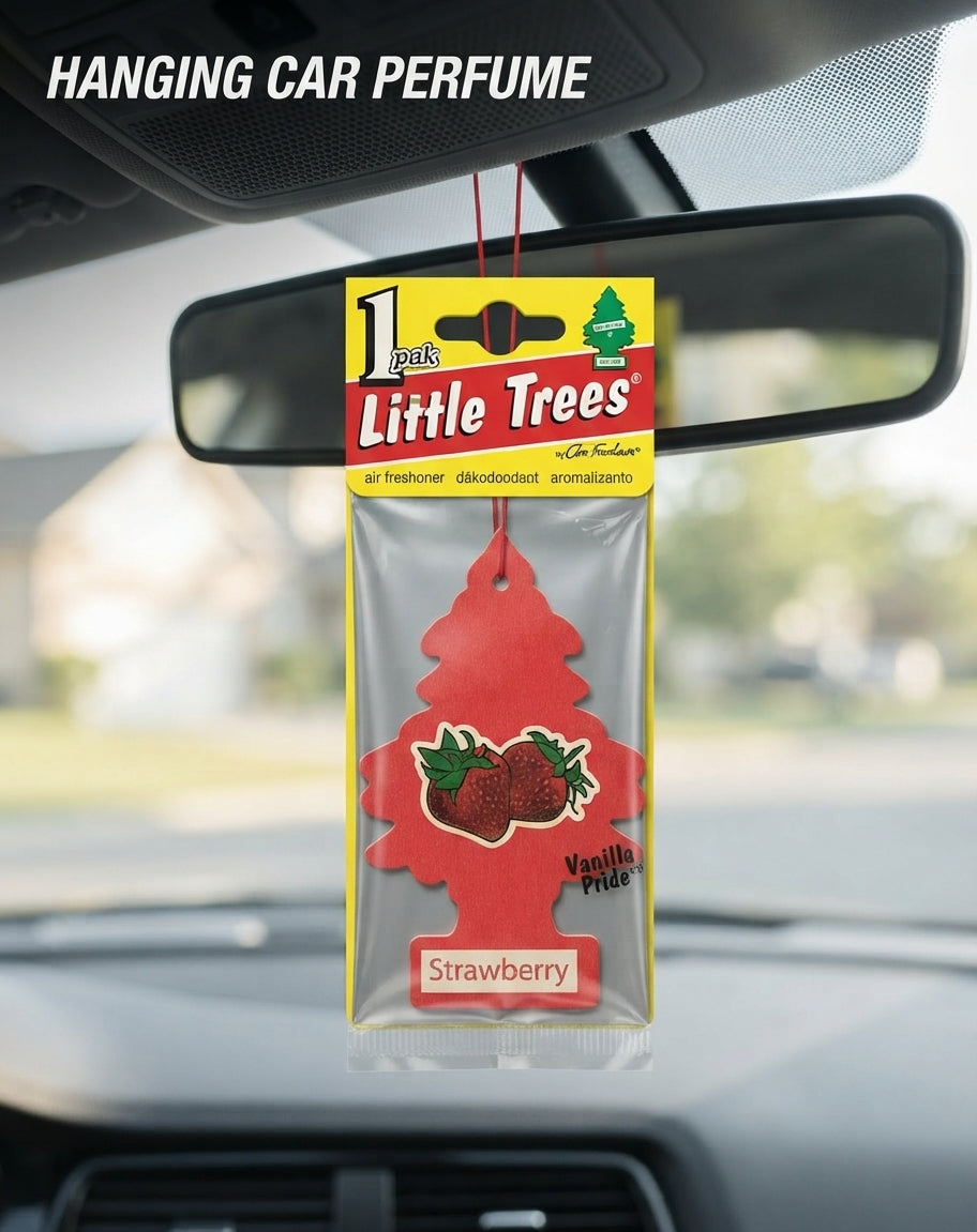 Paper Card Perfume Little Tree Strawberry Coloured Card Pack (China)