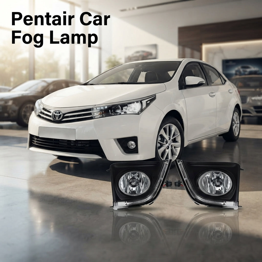 Car Fog Lamp Pentair Oem Fitting Toyota Corolla 2015 Metal Housing Glass Lens Clear Lens Black/Chrome Ty-482E-2 (China)