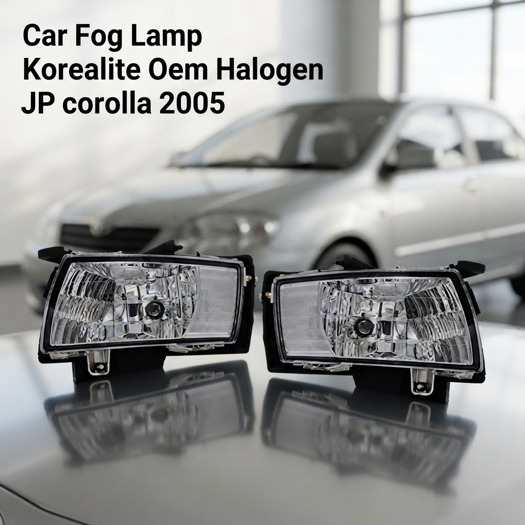 Car Fog Lamp Korealite Oem Fitting Halogen Toyota Jp Corolla 2005 Metal Housing Plastic Lens Clear Lens Kl-5800 (China)