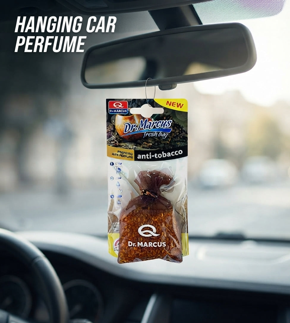 Car Perfume Hanging Bag Dr Marcus Anti Tobacco 20G Polybag With Insert Card Pack (Eu)