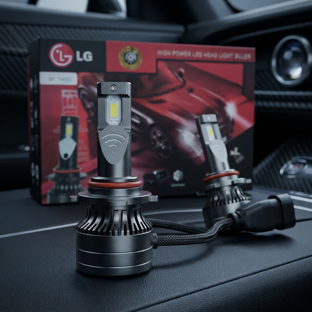 Car Led Head Light Bulbs Lg Cob 9005 Ultra White Colour Box Pack (China) Kl-3004 150W