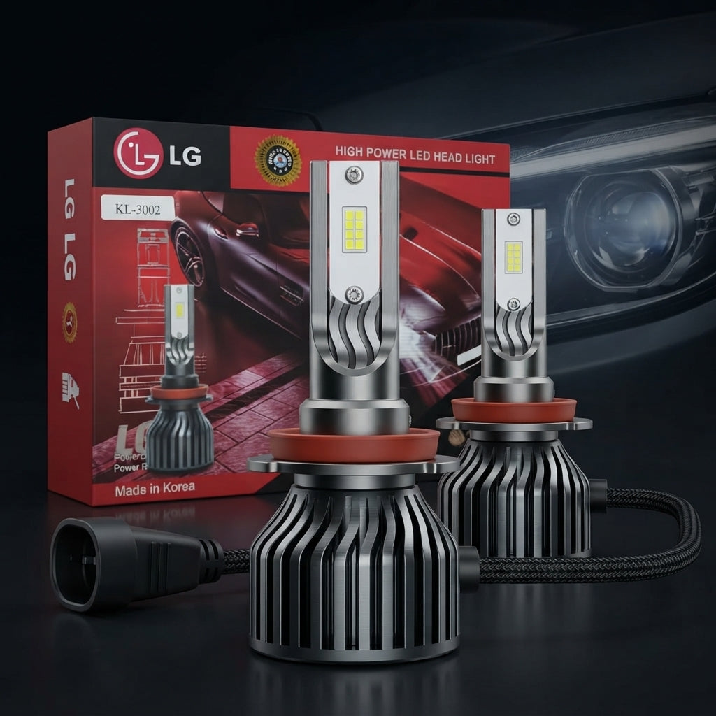 Car Led Head Light Bulbs Lg Cob 9005 Ultra White Colour Box Pack (China) Kl-3001 100W