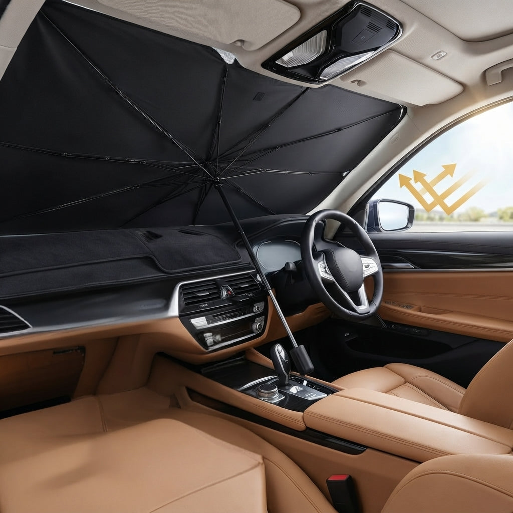 Car Curtain Front Foil Black Umbrella (China)
