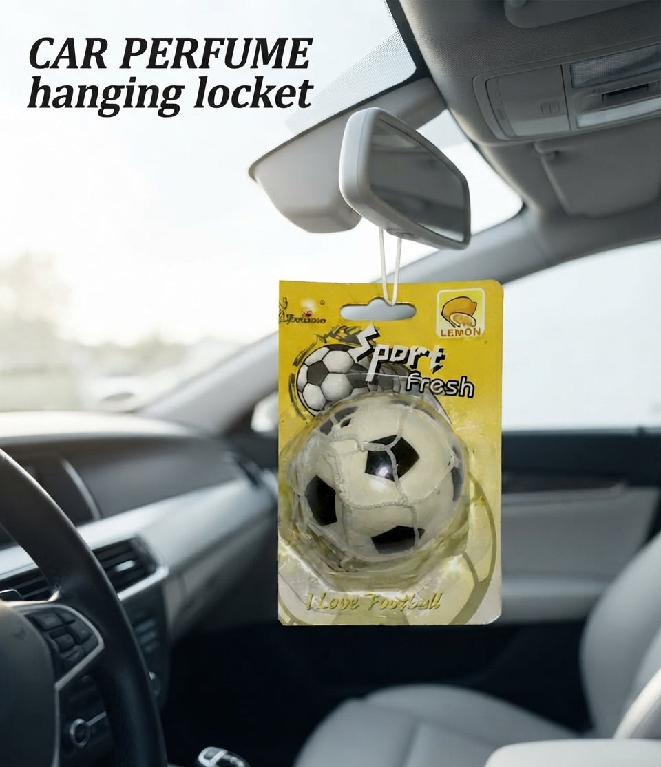 Car Perfume Hanging Locket Luoshaou White/Black Housing Lemon Blister Pack Foot Ball Design Yq-063 (China)
