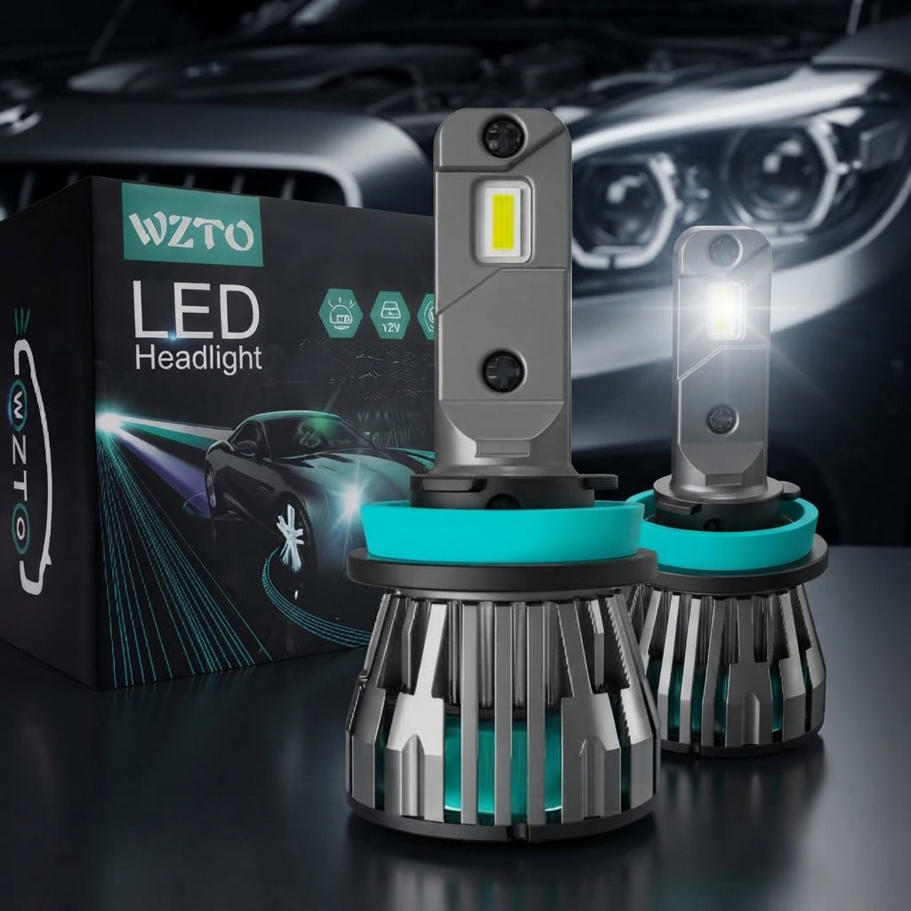 Car Led Head Light Bulbs Tbs Csp H11 Ultra White Colour Box Pack (China) 8000W 6500 Watts