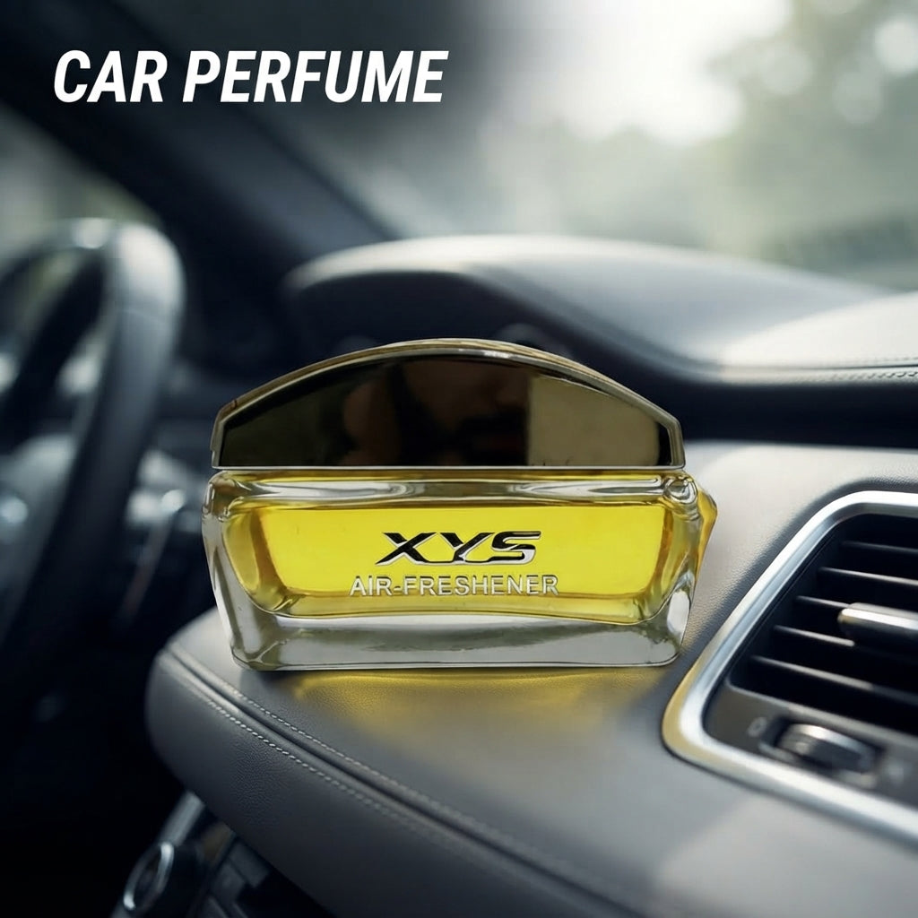 Car Perfume Glass Bottle Jiafen Yellow/Chrome Housing France Spices 80Ml Blister Pack Xys (China)