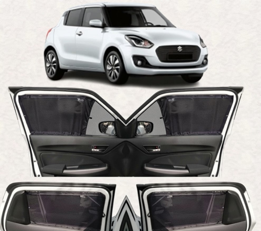 Car Curtain Side Fix Suzuki Swift 2022 With Logo Black (China)