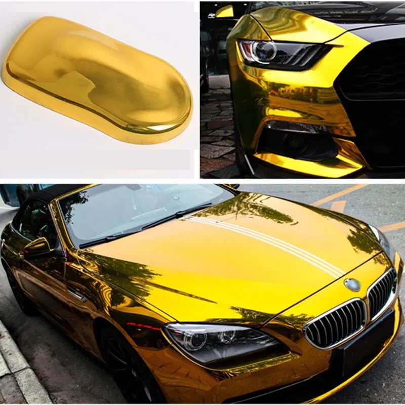 Automotive Self Adhesive Multi Film For Car Body Electric Gold 60" Width Premium Quality Per Sqft (China)