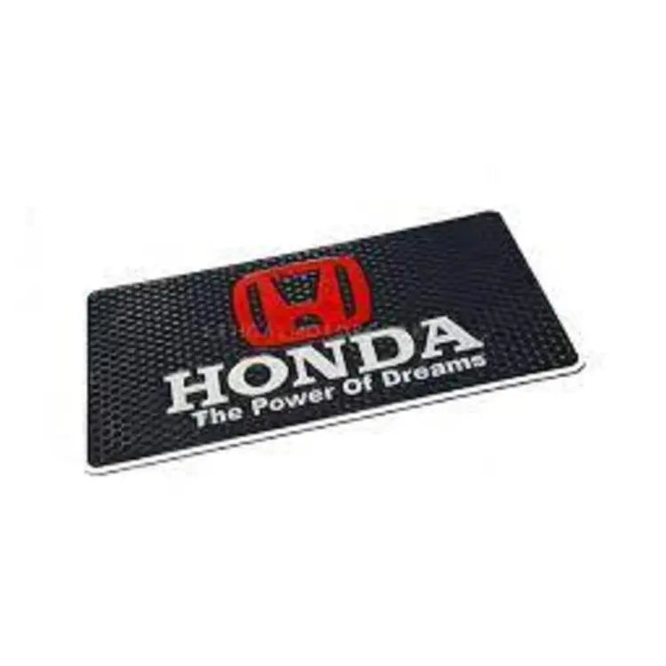 Car Dashboard Non-Slip Mat Silicone Material  Honda Logo Rectangle Design Large Size Black (China)