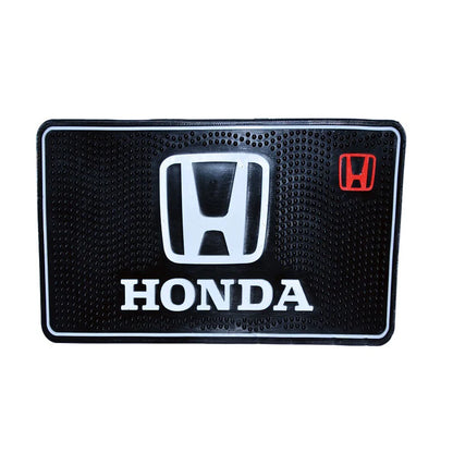 Car Dashboard Non-Slip Mat Silicone Material  Honda Logo Rectangle Design Large Size Black (China)