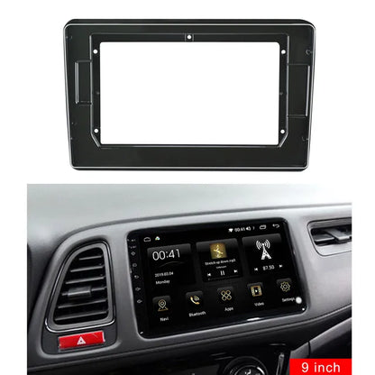 Car In Dash Touch Screen / Android Pannel / Tab Frame Only Honda Vezel 2015 9" Piano Black Panel W/Wiring (China)