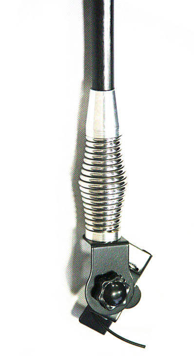 Auto Decorative Antenna 4X4 Black/Chrome Small Size Standard Quality Poly Bag Pack Ah-001 (China)