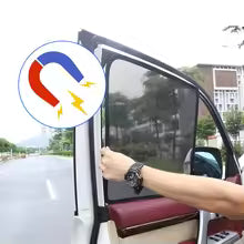 Car Curtain Side Fix Toyota From Landcruiser 2016 Black