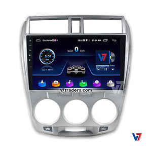 Car In Dash Touch Screen / Android Pannel / Tab Frame Only Honda City 2018 10" Silver Panel W/Wiring (China)