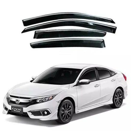 Air Press Klg Injection Type Original Design With Chrome Border Clip Fitting Honda Civic 2016-2021 Box Pack 04 Pcs/Pack Smoke (China)