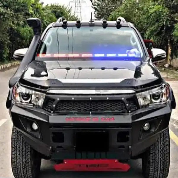 Car Interior Led Dashboard Light (Police Style) Cob Type Rod Style 01 Pc/Set Metal Housing Box Pack Red/Blue (China) 36" Fy-2111