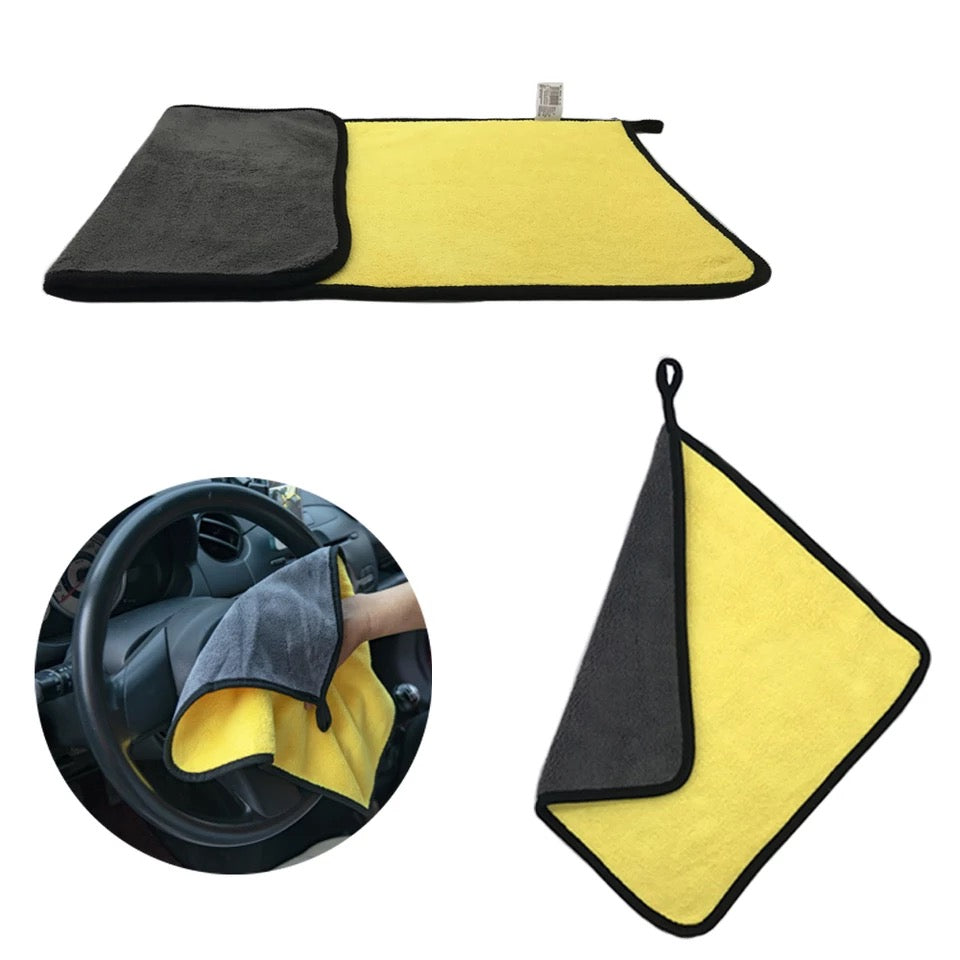 Automotive Washing / Cleaning / Polishing Cloth Microfiber Double Towel Standard Quality Mix Colours 01 Pc/Pack 40X50Cm (China)