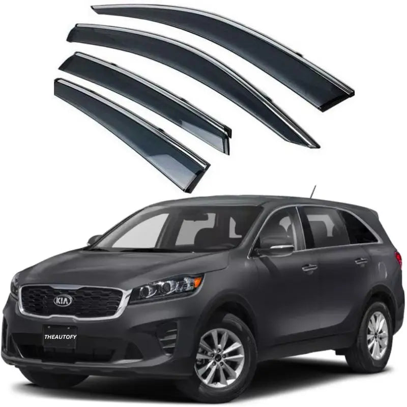 Air Press Bfk Injection Type Mugen Design With Chrome Border Clip Fitting Kia Sorento 2021 Box Pack 04 Pcs/Pack Black (China)