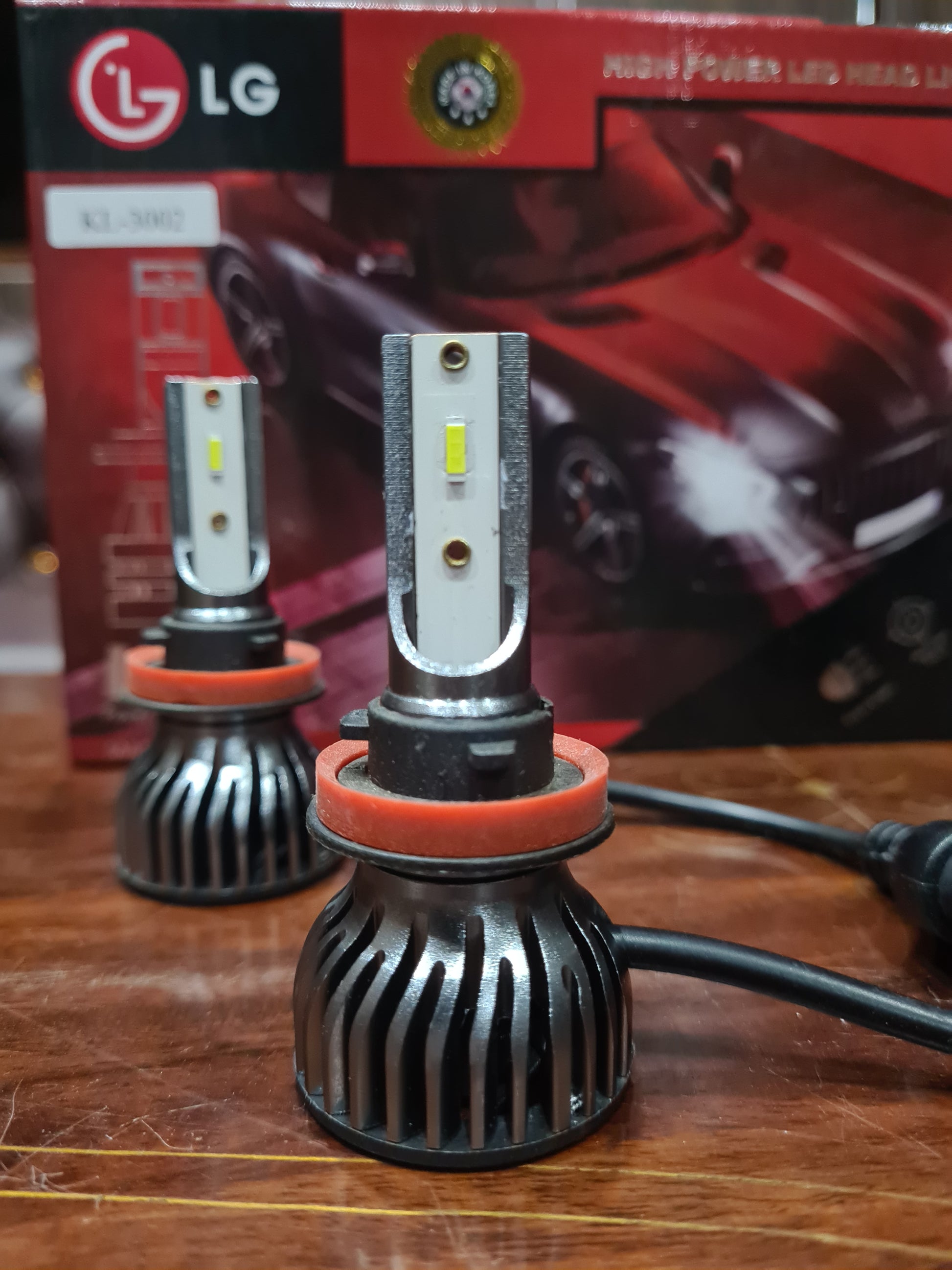 Car Led Head Light Bulbs Lg Cob H11 Ultra White Colour Box Pack (China) Kl-3002 100W