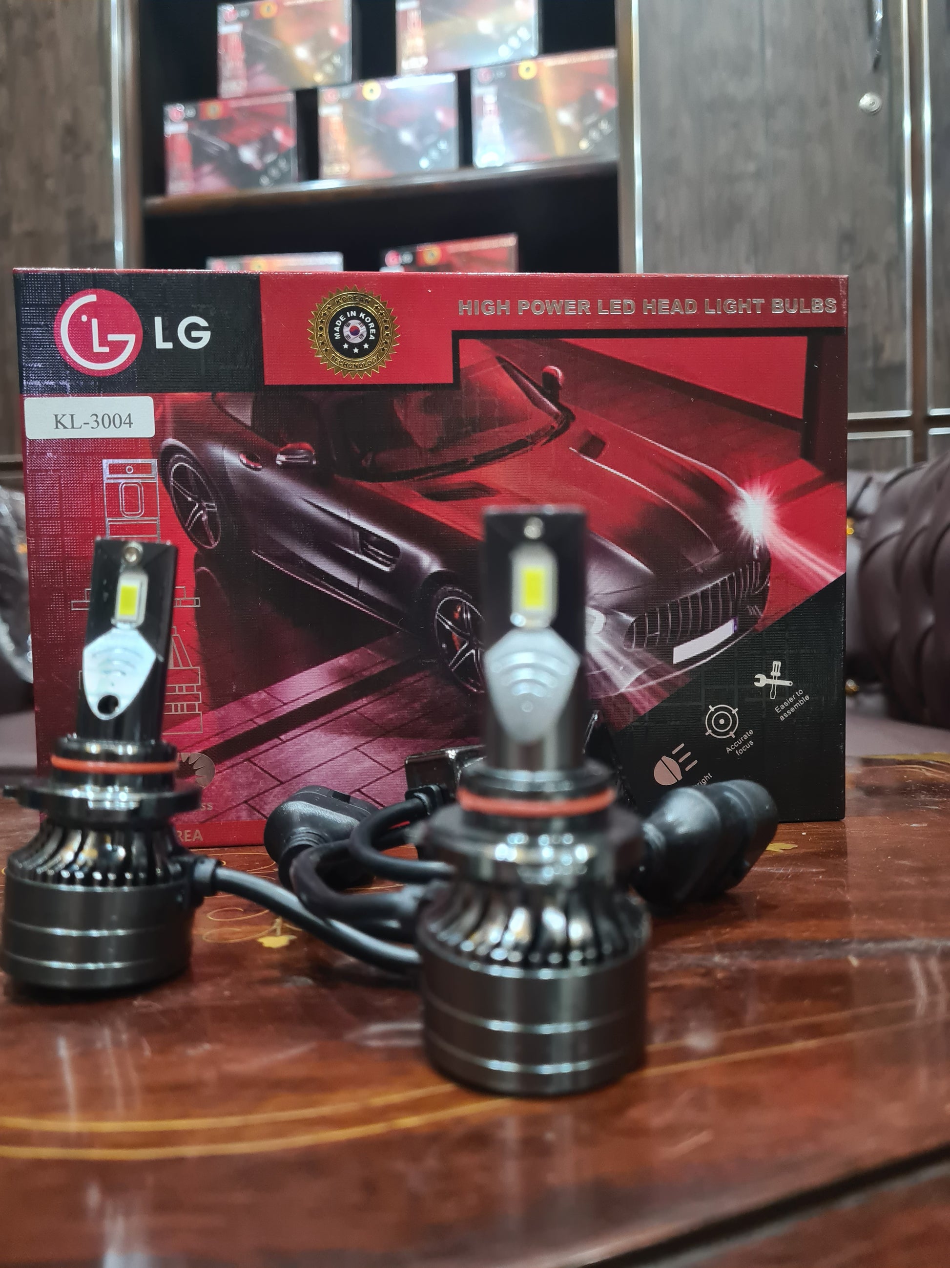 Car Led Head Light Bulbs Lg Cob 9005 Ultra White Colour Box Pack (China) Kl-3004 150W