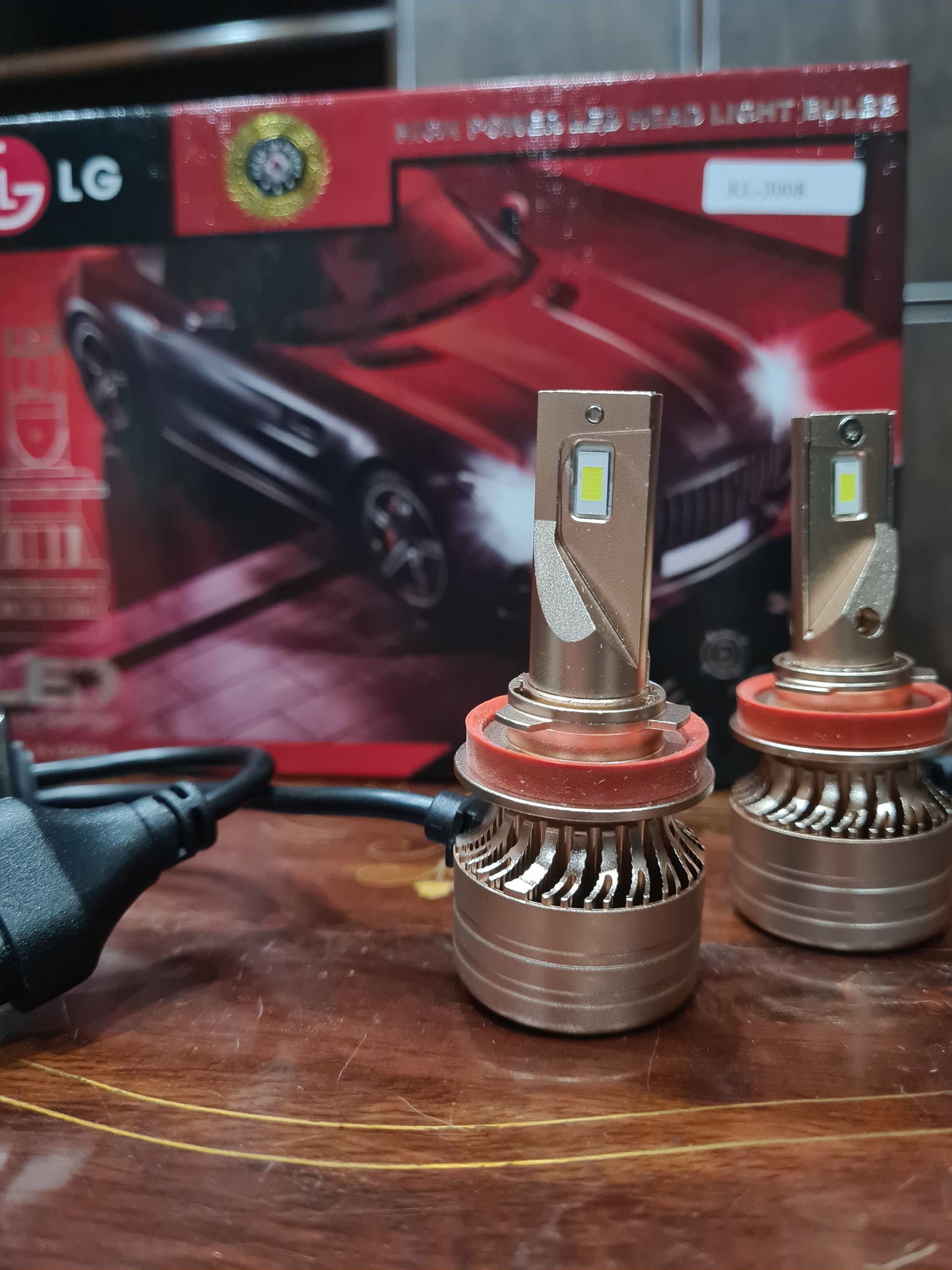 Car Led Head Light Bulbs Lg Cob H11 Ultra White Colour Box Pack (China) Kl-3008 150W