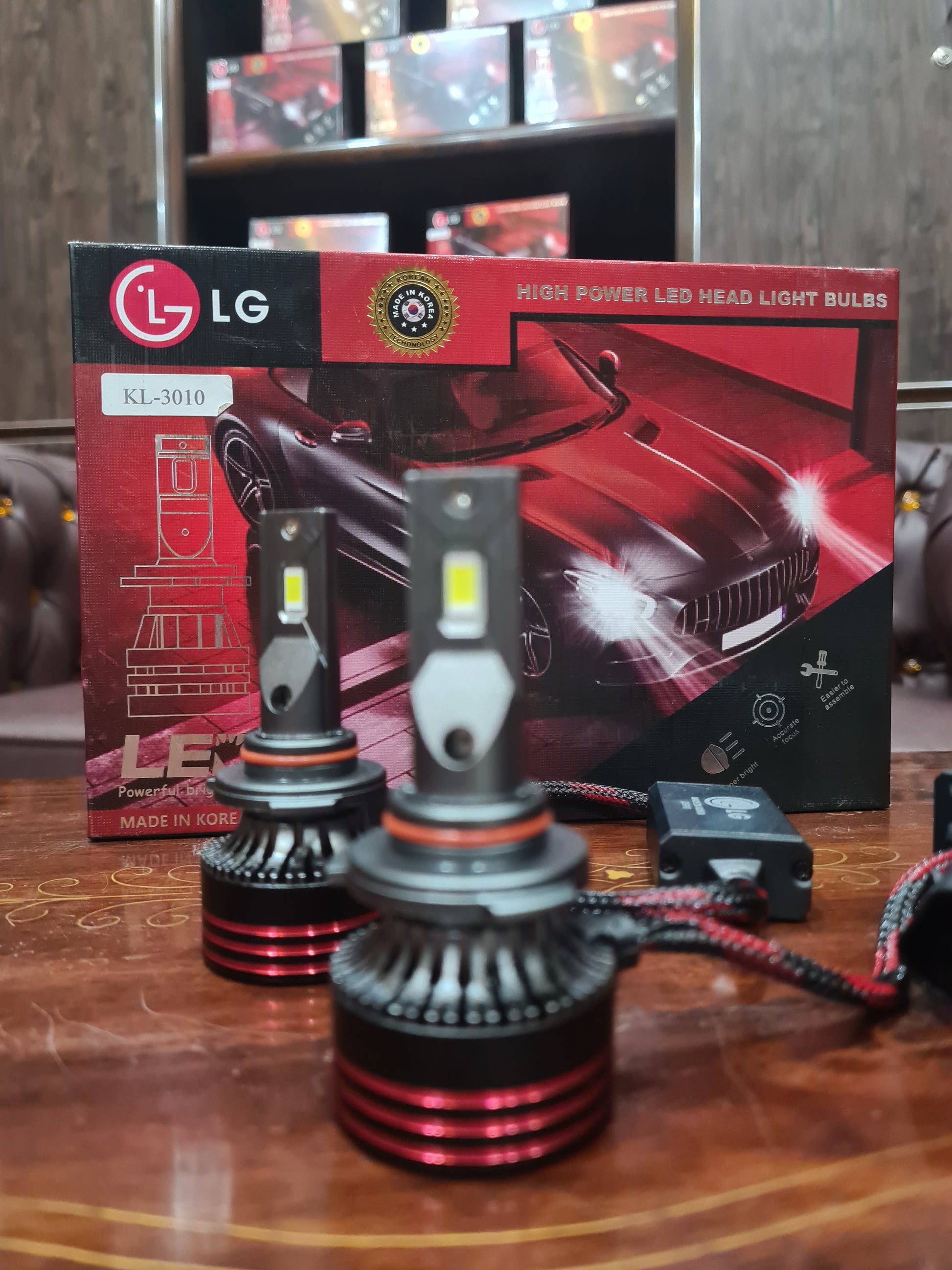 Car Led Head Light Bulbs Lg Cob 9005 Ultra White Colour Box Pack (China) Kl-3010 250 Watts