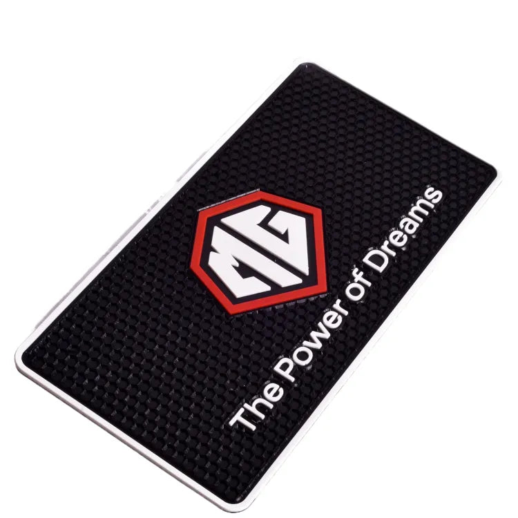 Car Dashboard Non-Slip Mat Silicone Material Mg Logo Square Design Large Size Black/White (China)