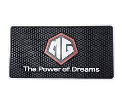 Car Dashboard Non-Slip Mat Silicone Material Mg Logo Square Design Large Size Black/White (China)