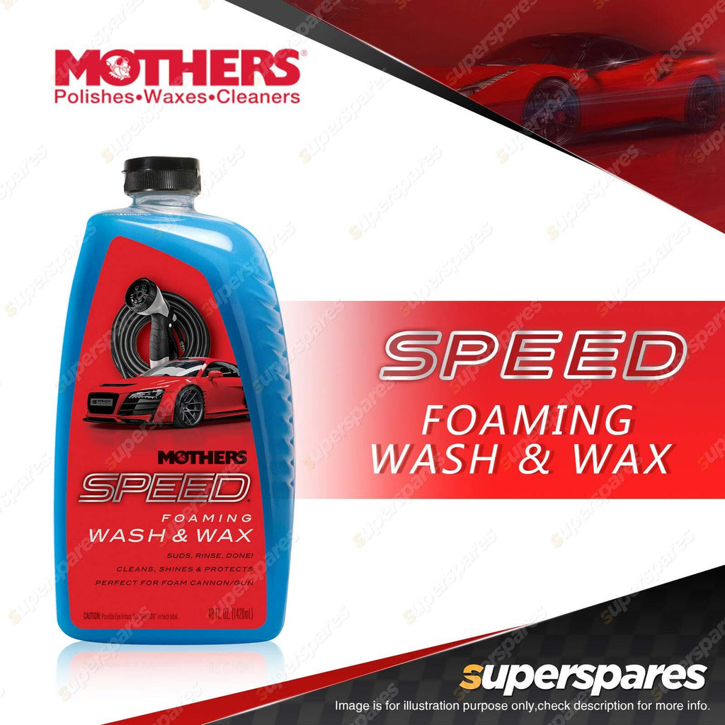 Car Shampoo & Wax Mothers Plastic Can Pack 1420Ml Wash&Wax 15648 (Usa)
