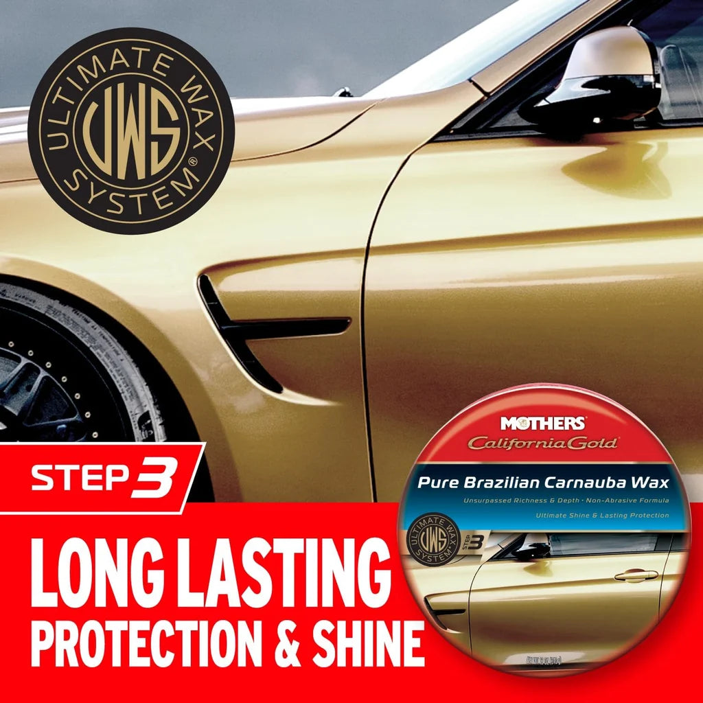 Car Body Polish Mothers Hard Wax Tin Can Pack 340G Pure Brazilian Carnauba Wax 05550 (Usa)