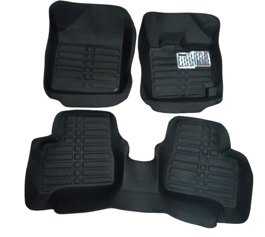 Car Floor Mat 5D Suzuki Cultus 2020 Black Pvc 03 Pcs / Set Standard Quality (China)