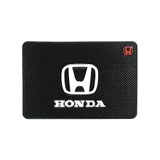 Car Dashboard Non-Slip Mat Silicone Material  Honda Logo Rectangle Design Large Size Black (China)