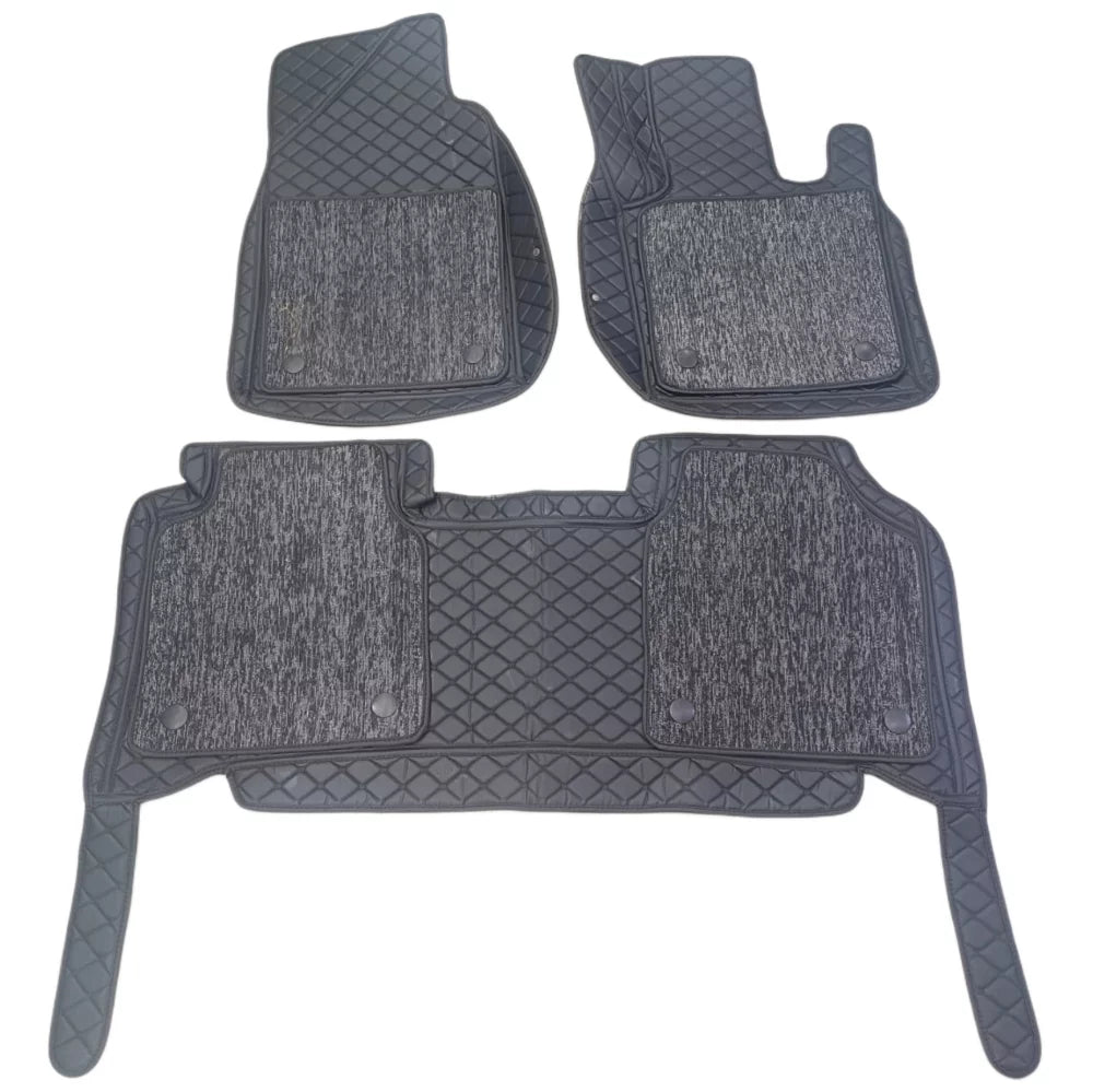 Car Floor Mat 9D Oshan X7 Changan Black Pvc Red Stitch Red/Black Grass 03 Pcs / Set (China)