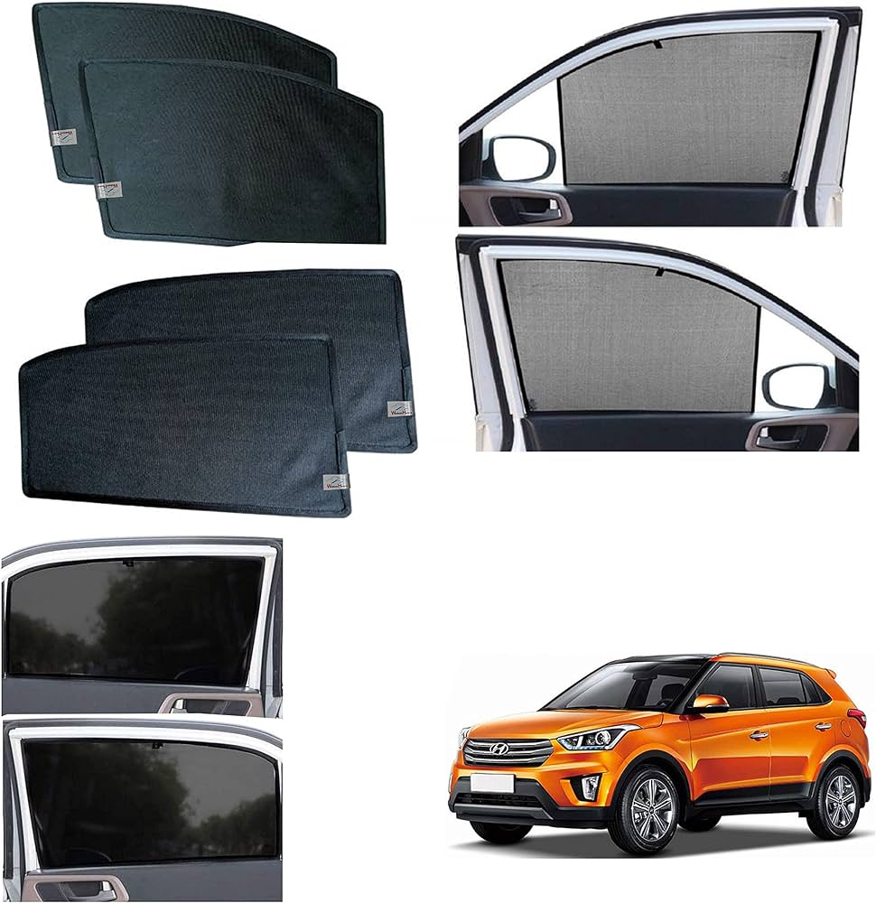 Car Curtain Side Fix Proton X70 Black