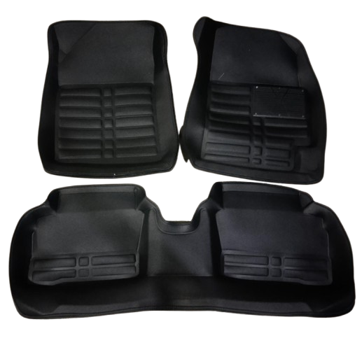Car Floor Mat 5D Kia Picanto 2020 Black Pvc 03 Pcs / Set Standard Quality (China)