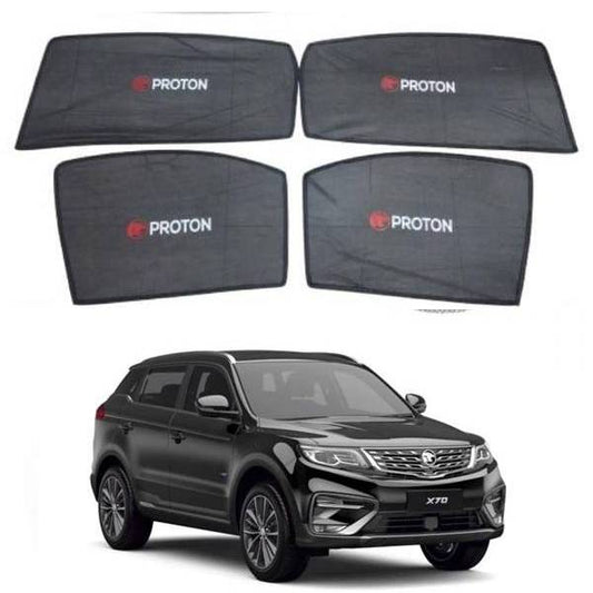 Car Curtain  Side Fix Proton X70   Black