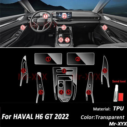 Car Interior PPF TPU Kit Haval H6 - Model 2021-2024