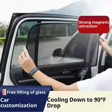 Car Curtain Side Fix Toyota Revo 2016-2020 Black
