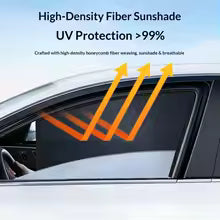 Car Curtain Side Fix Toyota Revo 2016-2020 Black