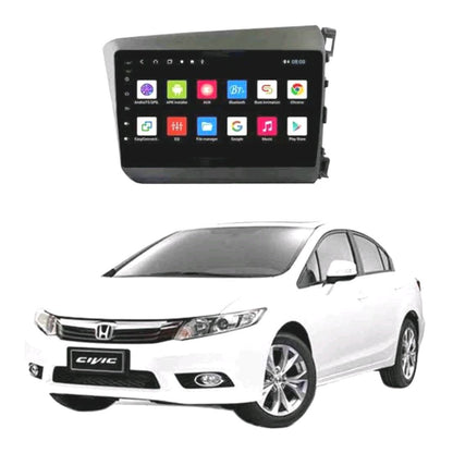 Car In Dash Touch Screen Android Panel  Tab Style Honda Civic 2015 9" B/B Mtk 1 Gb 16 Gb Ips Display  Gorilla Glass  Matt Black Navigation Rebirth Panel (China)