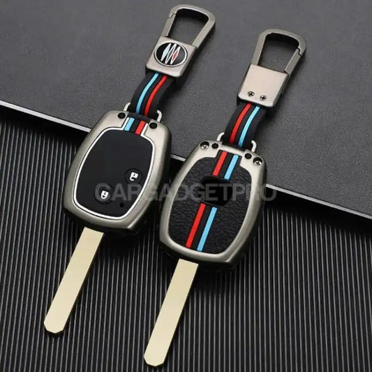Car Remote Key Cover/Casing Metal Casing With Pvc Back Type Honda City 2018 Honda Logo Mix Colours Poly Bag Pack  (China)