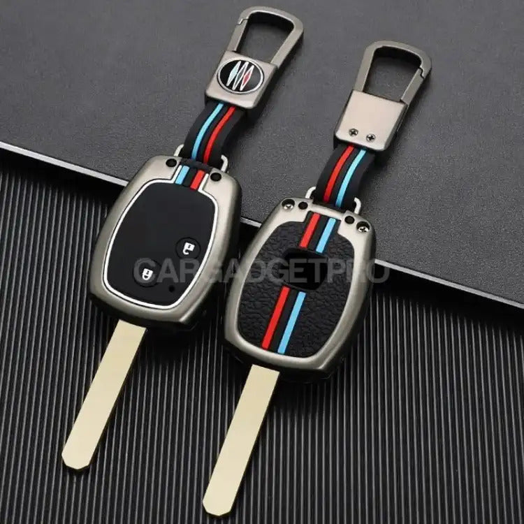 Car Remote Key Cover/Casing Metal Casing With Pvc Back Type Honda City 2018 Honda Logo Mix Colours Poly Bag Pack  (China)