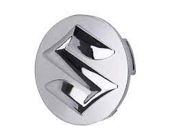Auto Logo/Monogram Alloy Wheel Hub / Cup Fitting Decorative Type Suzuki Swift 2018 Tape Type Fitting Plastic Chrome 04 Pc/Pack Poly Bag Pack Suzuki Logo (China)