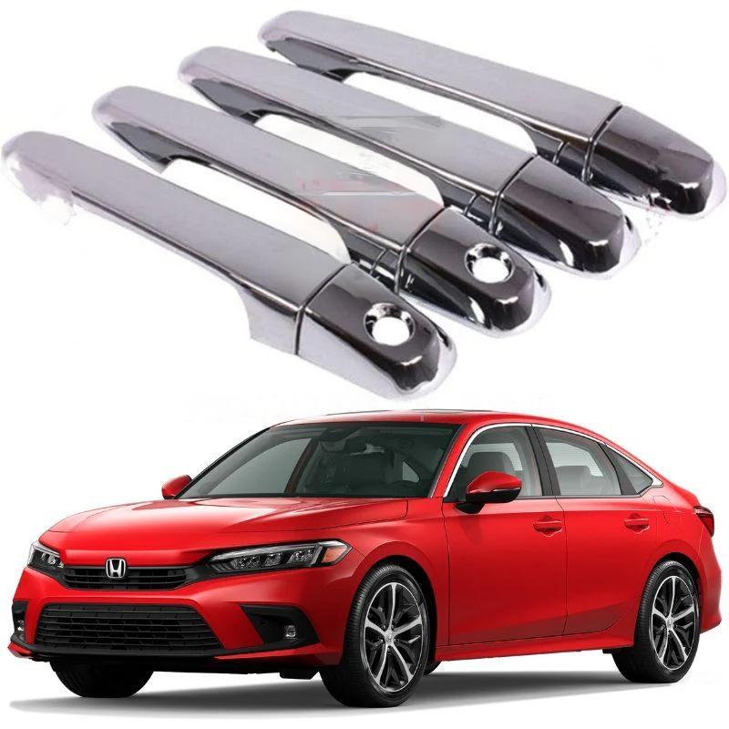 Chrome Handle Covers Full Plastic Tape Type Fitting Honda Civic 2022 Chrome 04 Pcs/Set (China)